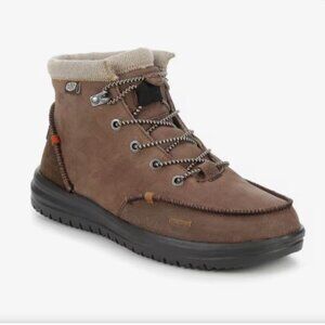 Men's HEYDUDE Bradley Boot Leather Boots Size 10 New In Box Free Shipping